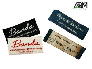 Clothing Labels & Tags with Embroidery.